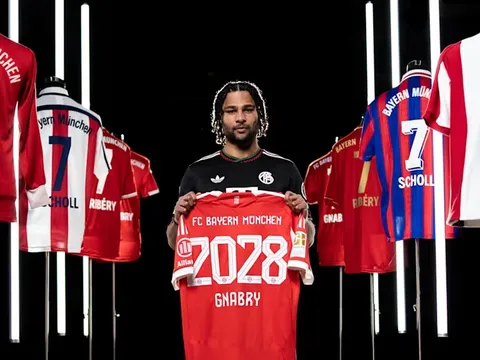 CHÍNH THỨC: Bayern trói chân trụ cột Gnabry đến năm 2028
