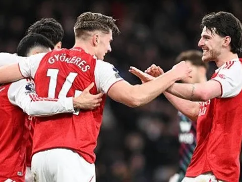 Gyokeres lần đầu ghi bàn 2 trận liên tiếp cho Arsenal