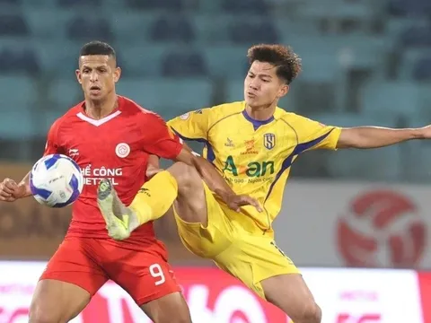 SLNA 10 người nhấn chìm Thể Công Viettel tại Hàng Đẫy