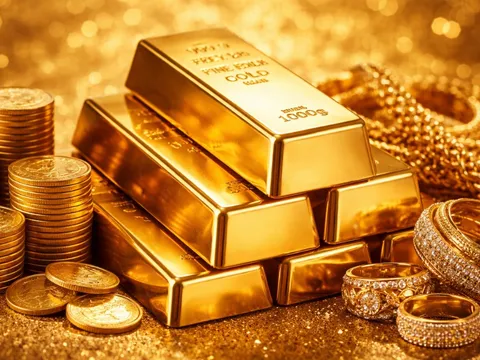 Bảng giá vàng 9999 24K 18K SJC DOJI PNJ hôm nay 8/2/2026