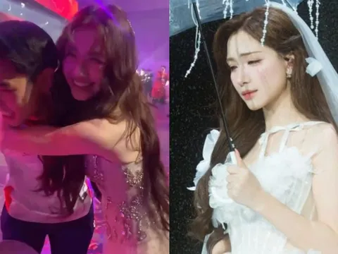 Hòa Minzy công khai ôm Đình Bắc ngay nơi đông người