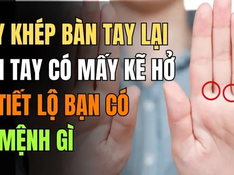 Khép bàn tay rồi đếm kẽ hở: Số giàu hay nghèo nhìn là biết hết