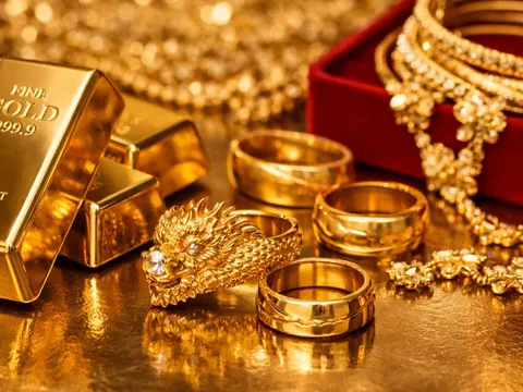 Bảng giá vàng 9999 24K 18K SJC DOJI PNJ hôm nay 13/2/2026