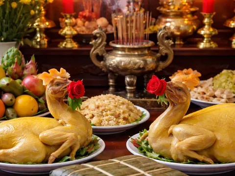  Gà cúng giao thừa nên quay ra hay quay vào?