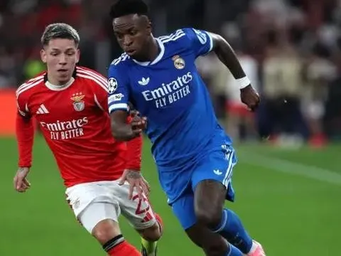 Vinicius tố bị gọi là khỉ, trận đấu Benfica - Real bị gián đoạn