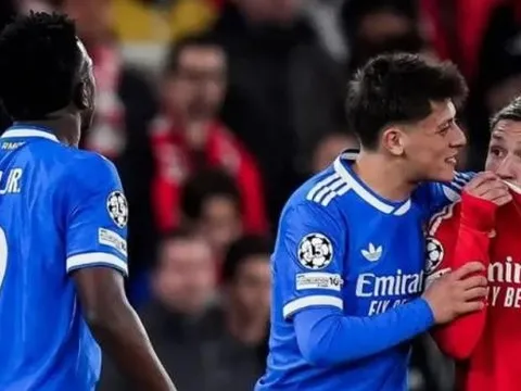 Sao trẻ Benfica kêu oan sau cáo buộc xúc phạm Vinicius