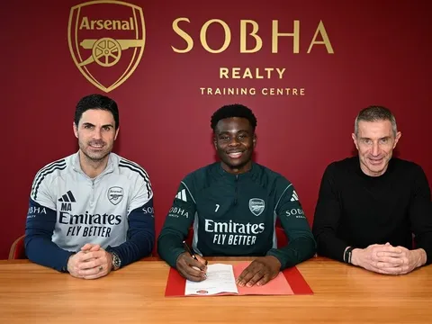 Arsenal chính thức trói chân Bukayo Saka thêm 5 năm