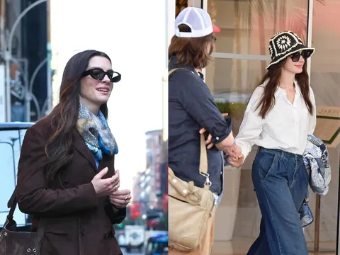 4 công thức diện jeans làm nên dấu ấn phong cách của Anne Hathaway
