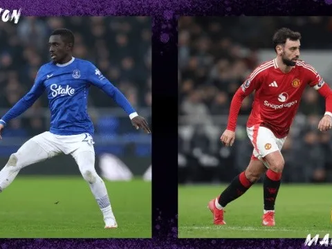 Soi trận Everton vs Man Utd: Bruno Fernandes lĩnh xướng hàng công Quỷ đỏ