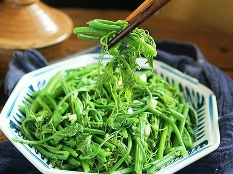 Thêm 1 bước ngọn su su xào tỏi xanh mướt, giòn ngon