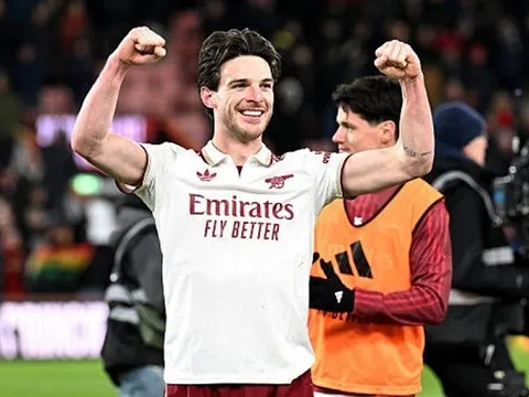 Arsenal gấp rút gia hạn hợp đồng với Declan Rice