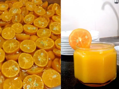 Cách làm nước rửa bát từ quất cảnh chơi Tết, vừa sạch vừa thơm