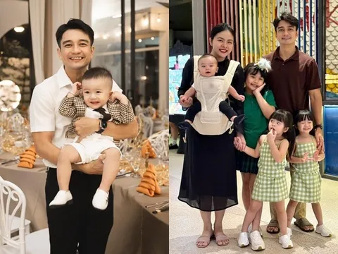 Ông xã Việt kiều của Vân Trang nghiêm khắc trong việc nuôi dạy 4 con, quý tử duy nhất tinh tế khi ở bên chị gái