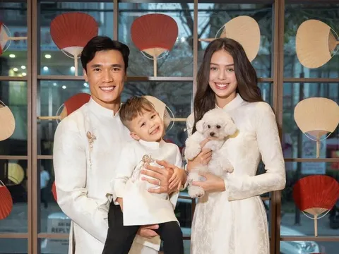 Nghỉ hết mùa, Bùi Tiến Dũng đưa vợ con sang châu Âu