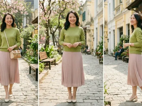 Cặp màu hồng – xanh “gây sốt” đầu xuân 2026: Công thức phối đồ tôn da trắng sáng, nâng tầm khí chất thanh lịch