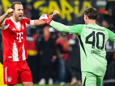 Harry Kane lập cú đúp, Bayern nhấn chìm "Bức tường vàng" để xây chắc ngôi đầu Bundesliga