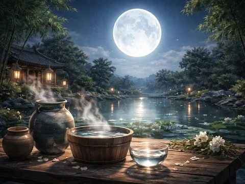 Vì sao người xưa phơi nước dưới ánh trăng rằm tháng Giêng? Ý nghĩa bất ngờ