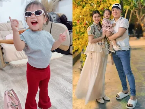 Con gái Thanh Trúc thích mặc quần "hút chân không" giống hệt Châu Khải Phong, "sao y" bố từ gương mặt đến tính cách