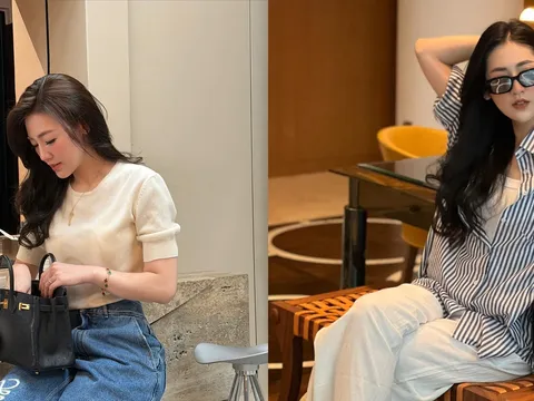 Dương Tú Anh và công thức diện đồ trắng tạo nên khí chất thanh lịch của nàng dâu hào môn