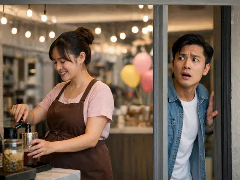 Mang bầu xin chồng 200 triệu mở quán trà sữa, ngày khai trương mặt anh tái xanh vì "vị khách không mời mà đến"
