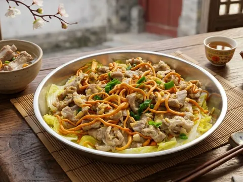 Món cải thảo hấp thịt heo 4 nguyên liệu: 15 phút là xong, mềm ngọt bất ngờ, ăn một miếng là mê