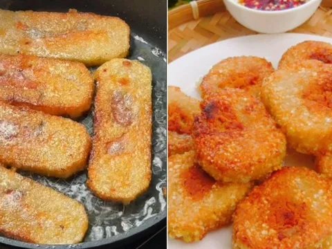 Mẹo rán bánh chưng không ngấm dầu mỡ, vỏ giòn rụm
