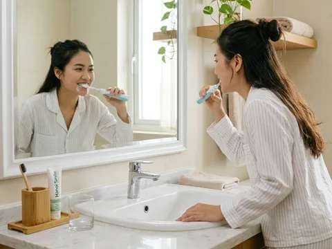 Thức dậy buổi sáng nên làm gì trước: uống nước hay đánh răng? Thói quen quen thuộc nhưng không phải ai cũng đúng