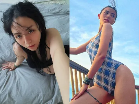 Hot girl trường Lương Thế Vinh Hà Nội khoe dáng sau sinh với đồ tắm nóng bỏng, được mẹ hiệu phó sang tận Úc chăm