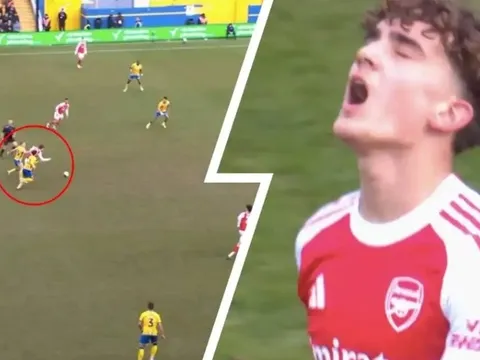 Thần đồng 16 tuổi của Arsenal gây sốt với pha solo kiểu Messi