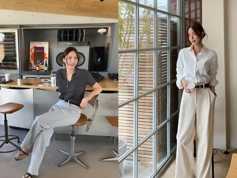 5 kiểu áo “cân đẹp” quần ống rộng trong mùa xuân hè