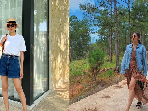 Tăng Thanh Hà lăng xê 3 món đồ denim phong cách sành điệu