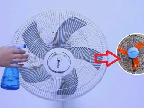 Quạt điện bám đầy bụi bẩn, không cần tháo khung làm cách này sạch bong như mới