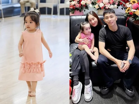 Lisa nhà Khánh Thi Phan Hiển 3 tuổi cao ráo và lanh lợi, nhìn tướng đứng là biết con nhà "kiện tướng dancesport"