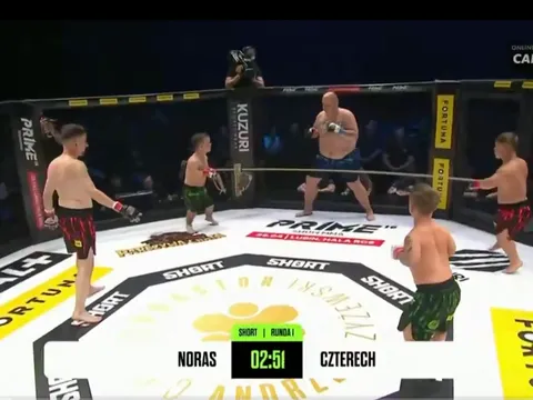 Thế giới MMA dị biệt: Khi 4 người, gồm cả người lùn, dùng dây thừng đấu với một 'gã khổng lồ'