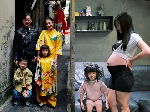 Vợ chồng JustaTee âm thầm đón con thứ 3, "hot girl Hồ Tây" Cici chính thức lên chức chị lần 2