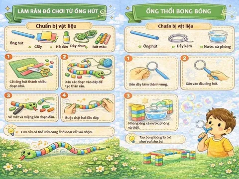 8 ý tưởng làm đồ chơi từ ống hút giúp bé chơi vui và sáng tạo hơn mỗi ngày