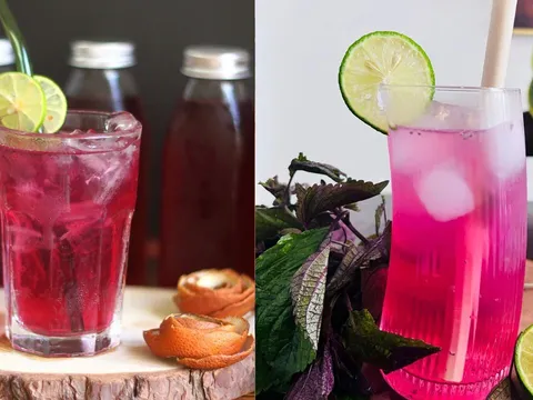 Cách uống nước tía tô chanh giúp giải độc, tiêu mỡ, giảm cân nhanh