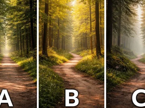 Quiz: Nhìn 3 con đường vắng, bạn chọn lối nào? Lựa chọn tiết lộ bản lĩnh thật sự của bạn