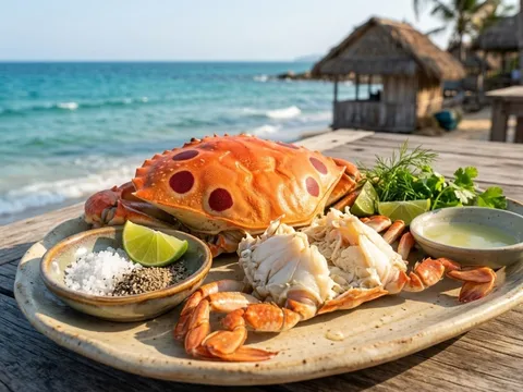 Loài cua có hoa văn lạ ở Phú Quý: Nhìn một lần là nhớ, ăn một lần là tìm lại