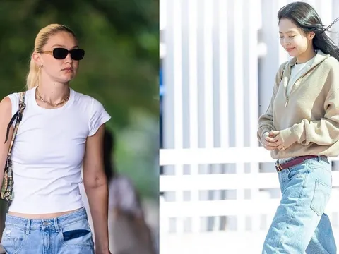 Quần jeans cạp trễ quay lại đường đua thời trang năm 2026