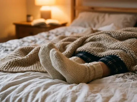 Mang tất khi ngủ: Thói quen nhiều người duy trì mỗi đêm nhưng không biết đang ảnh hưởng giấc ngủ