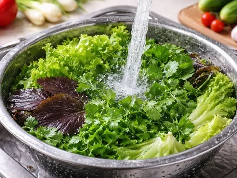 Ngâm rau sống bằng nước muối có thật sự sạch? Sự thật nhiều người vẫn hiểu sai