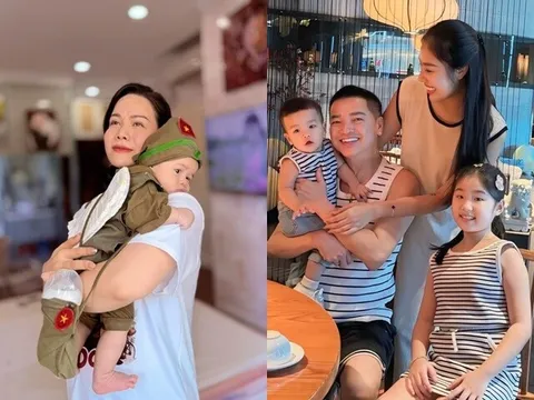 2 con sao Việt theo họ mẹ: Ái nữ lai nhà Nhật Kim Anh đi học từ sớm, Quang Minh và vợ trẻ có tổ ấm mới