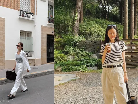 Quần trắng trở lại mạnh mẽ trong tủ đồ mùa hè