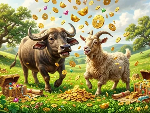 3 con giáp phúc khí đầy mình, ung dung nằm trên đống vàng hưởng phú quý