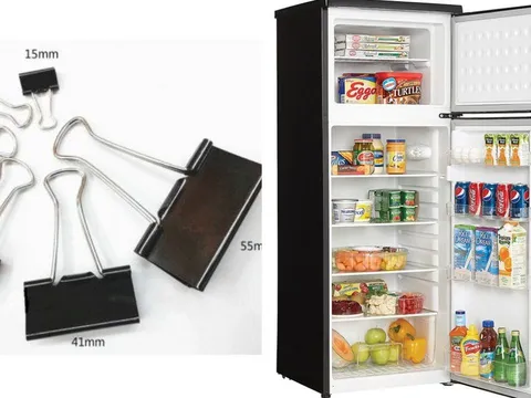 Nhiều người đặt một chiếc kẹp giấy trong tủ lạnh rồi mới thấy tiện lợi bất ngờ