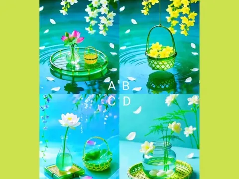 Trắc nghiệm tâm lý: Bức tranh giỏ hoa nào thu hút bạn nhất?