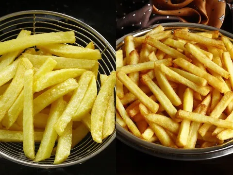 Mẹo chiên khoai tây giòn rụm, để nguội cũng không bị ỉu