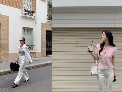 Quần trắng trở lại mùa hè: lựa chọn đơn giản nhưng đủ nâng tầm phong cách