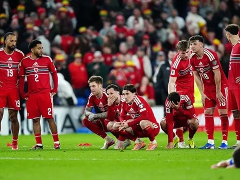 Daniel James đau đớn khi Wales gục ngã trước Bosnia